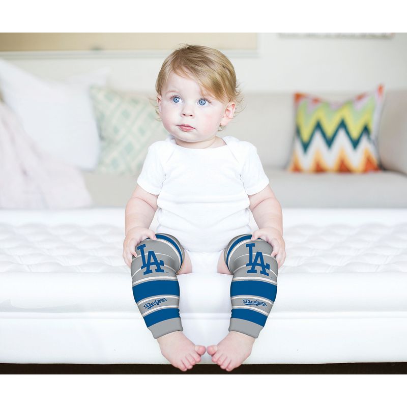 Baby Fanatic Officially Licensed Toddler & Baby Unisex Crawler Leg Warmers - MLB Los Angeles Dodgers, 4 of 7