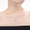 Classy cubic zirconia square pendant necklace, crafted to a perfection for a touch of timeless eelgance and sophistication - 2 of 3