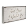 Stupell Industries God Knew I Needed You Romantic Religious Phrase, 13" x 30" - 3 of 4