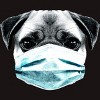 Men's Design By Humans Masked Pug By clingcling T-Shirt - 2 of 4