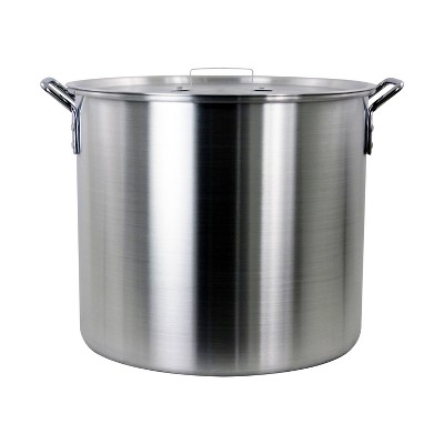 42-Quart Aluminum Stock Pot with Perforated Strainer Basket