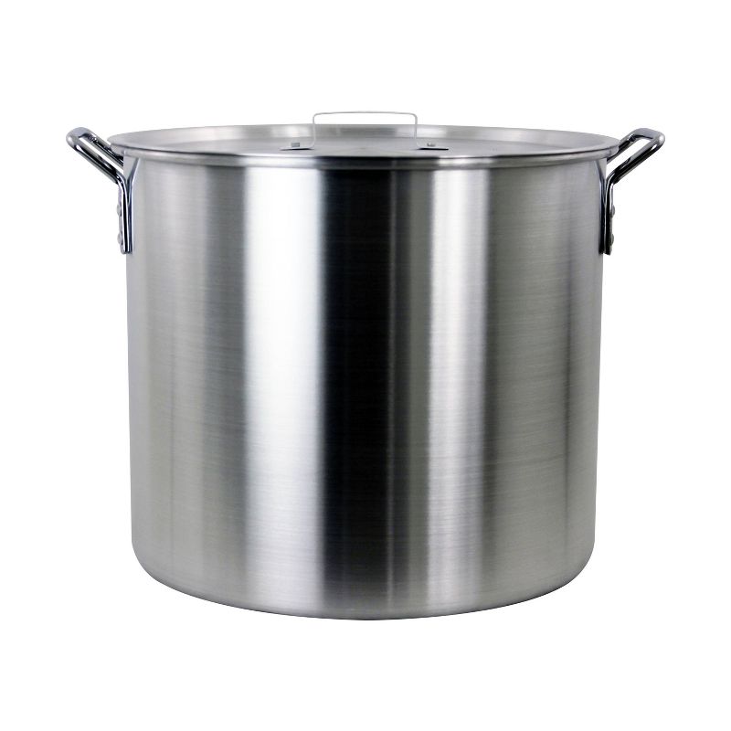3pc 42qt Stock Aluminum Pot &#38; Basket Silver, 2 of 6