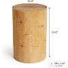 Tribesigns Farmhouse End Table for Small Spaces, Modern Plant Stand, Accent Cocktail Table for Living Room, Bedroom, Wooden Pedestal Natural - 2 of 4
