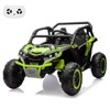 Kids Ride On Car, 24V 2 Seater Electric Truck for Kids, with Remote Control, Led Lights, Music Player, Ages 3+, Green - 2 of 4