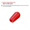 Unique Bargains ABS Plastic Strong Impact Resistance Good Surface Gloss Guitar Toggle Switch Knob Cap 5 Pcs - 4 of 4