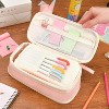 Paaaawaters Pencil Case Cute Pencil Pouch for Girls Big Capacity Pen Bag Box, Kawaii Aesthetic College School Supplies - 3 of 4