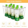LunaLulinlk 4 Pack Clear Plastic Storage Bins with Handles,Pantry Organizer Bins, for Refrigerator, Freezer, Cabinet, Kitchen, Countertops, X-Large - 4 of 4