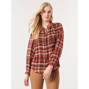 Printed Raglan Peasant Blouse - 1 of 3