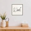 16" x 16" Laundry Script I by Jess Aiken Framed Wall Canvas - Amanti Art: Modern Style, Sawtooth Back, Lithograph Medium - 4 of 4