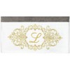 Linum Home Textiles 100% Turkish Cotton MONICA Gold Thread 2PC Embellished Bath Towel Set - 3 of 3