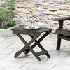 15"D x 22.75"W x 18.25"H Outdoor Folding Wooden Side Table - 2 of 4