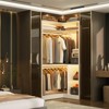 Besiost Corner Closet Organizer with Shelves, Freestanding Closet System - 2 of 4