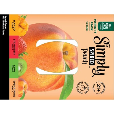 Simply Spiked Peach Variety Pack - 12pk/12 fl oz Cans