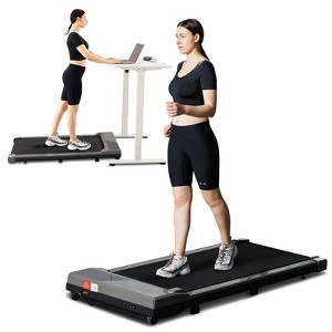HFYee Walking Pad 242.5 LB Capacity with LED Display and Silent Motor, Under Desk Treadmill Portable Design Treadmill for Home, 0.6 to 3.8 MPH, Gray - 1 of 4