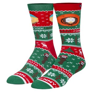 Odd Sox, Cartman & Kenny, Funny Novelty Socks, Large - 1 of 4