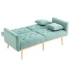NicBex 65 Inch Loveseat,Modern Comfy Velvet Loveseat Sofa with Metal Feet,Accent 2-Seater Couch for Living Room - 4 of 4