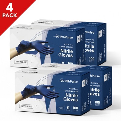 Fifthpulse Bulk Navy Blue Nitrile Exam Gloves, Perfect For Cleaning ...
