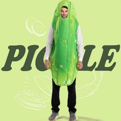 Joyfy Halloween Pickle Costume for Adults – Hilarious Unisex Green Jumpsuit for Halloween
