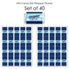 Big Dot of Happiness Taking Flight - Airplane - Mini Candy Bar Wrapper Stickers - Vintage Plane Baby Shower or Birthday Party Small Favors - 40 Count - 3 of 4