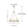 Capital Lighting Pearson 6 - Light Chandelier in  Aged Brass - 3 of 4
