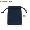 Unique Bargains Velvet Reusable Soft Jewelry Headphone Candy Drawstring Gift Bags 20 Pcs - 2 of 4