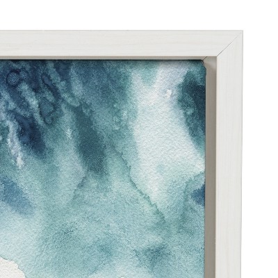 North Shore Coastal Canvas Print with White Frame, 18x24