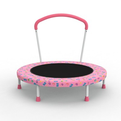 JUJABU 36-inch Mini Trampoline with Handle for Kids Ages 1-6 - Indoor & Outdoor Use