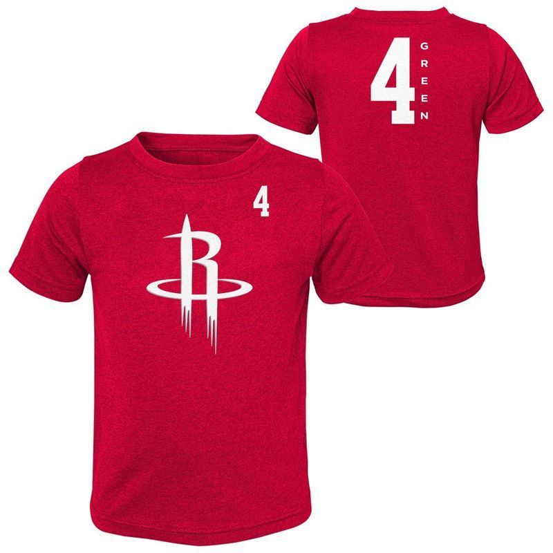 NBA Houston Rockets Youth Green Performance T-Shirt, 1 of 4