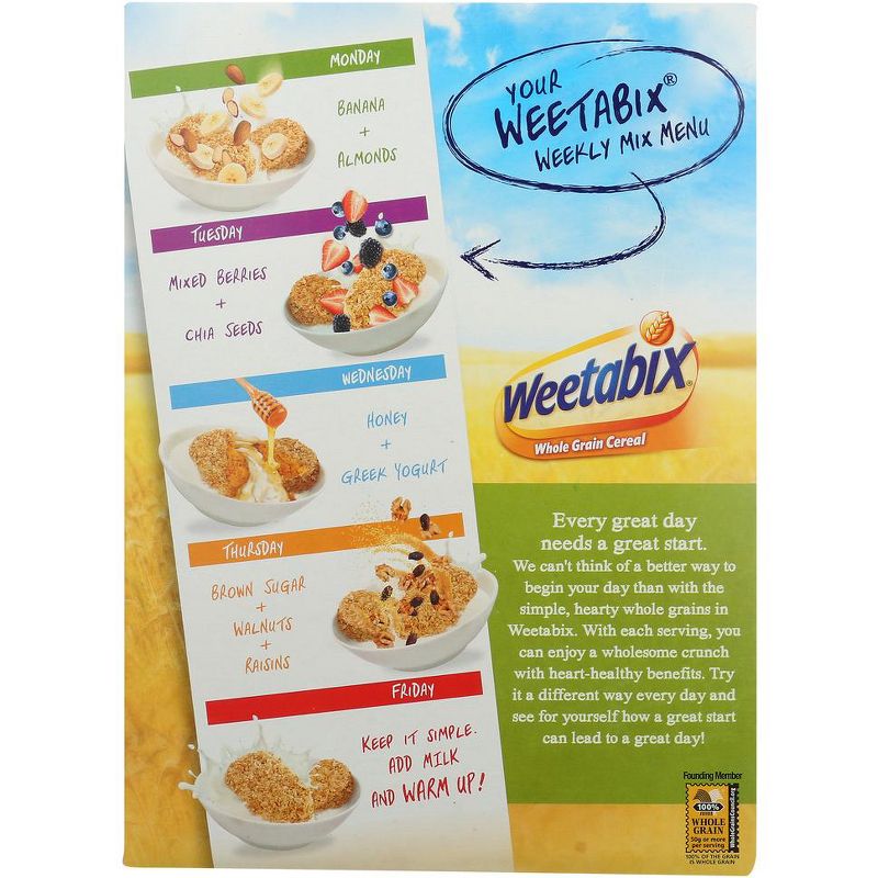 Weetabix Whole Grain Cereal - Case of 12/14 oz, 3 of 8