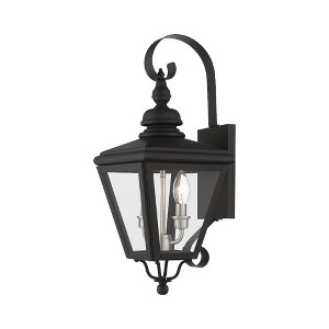 Livex Lighting Adams 2 - Light Wall Light in  Black/Brushed Nickel - 1 of 4