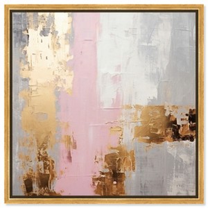 Art Remedy One Shade of Pink Glam Colorful Pastel Abstracts Framed - 1 of 4