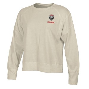 NCAA New Mexico Lobos Women's Long Sleeve Cream T-Shirt - 1 of 3