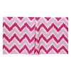 Bacati - MixNMatch Pink Zigzag Crib or Toddler ruffles/skirt - 3 of 3