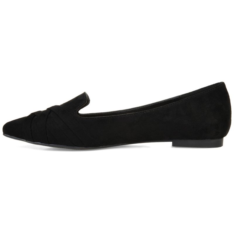Journee Collection Womens Mindee Slip On Pointed Toe Loafer Flats, 3 of 10