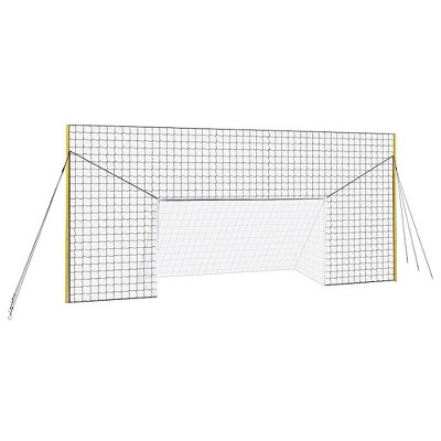 Open Goaaal JX-OGFJ3 Adjustable Soccer Practice Net Rebounder Backstop with Training Goal, Junior Size