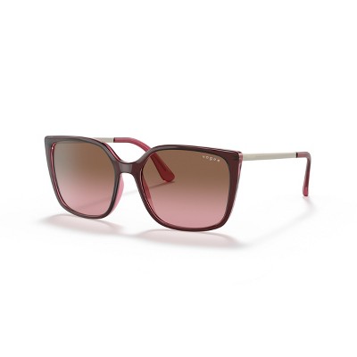 red / pink gradient brown