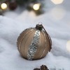 Whisen D3.9" Christmas Ball Ornaments, Glass Decorative Hanging Ball Christmas Tree Ornaments, Set of 6 - 4 of 4