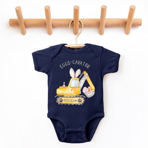 The Juniper Shop Eggs-Cavator Baby Short Sleeve Bodysuit - 1 of 4