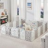 AMERLIFE Baby Playpen, Upgraded Portable Foldable Baby Fence with Game Panel and Safety Gate - 2 of 4