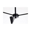 Elegant Lighting Cade 34 inch pendant in black - 4 of 4