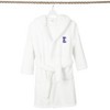 Personalized Linum Kids 100% Polyester SUPER PLUSH Double Brushed Hooded Bathrobe in Navy Bookman Font - 3 of 3