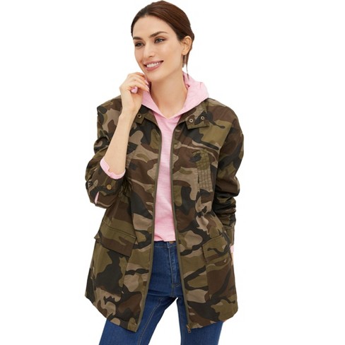 Ellos Women s Plus Size Camo Utility Jacket 22 Camo Target