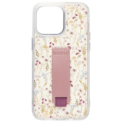 Walli Cases Wildflower Phone Case with Wallet and Finger Strap