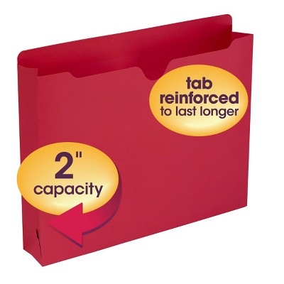 Smead File Jacket, Reinforced Straight-Cut Tab, 2