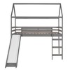 Twin Size Loft Bed with Slide for Bedroom - 3 of 4