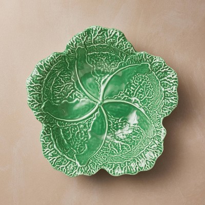 Large Stoneware Fall Cabbage Serving Bowl Green - John Derian for Target