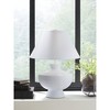 Signature Design by Ashley Harelwood Poly Table Lamp, Sanded White Finish, 24" Height, Empire Shade - 2 of 4