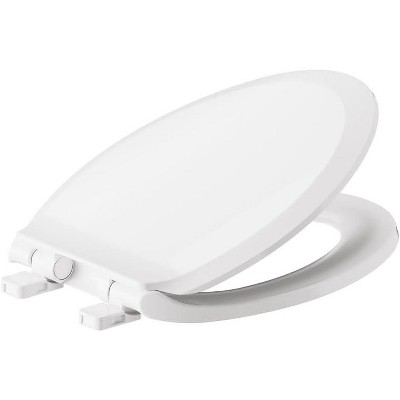 Attop Standard Slow Elongated Closed Front Toilet Seat, White