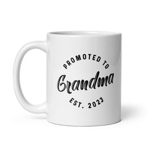 Crazy Dog T-Shirts Promoted To Grandma 2023 Mug Funny Family Baby Announcement Coffee Cup-11oz - 1 of 4