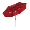 Ainfox 10FT 3 tier vented Outdoor Table Umbrella - 4 of 4